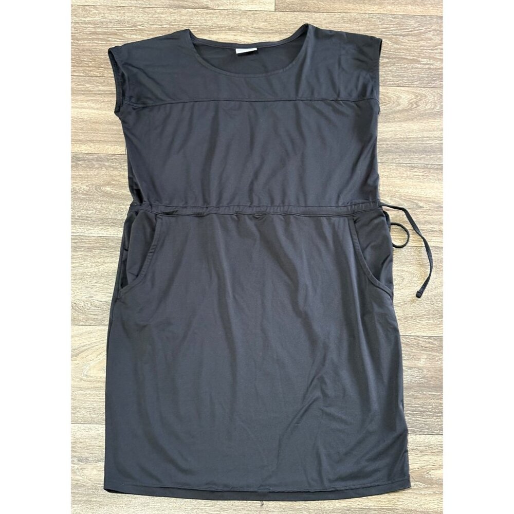 COLUMBIA WOMENS S PERFORMANCE BLACK DRESS ADJUSTABLE WAIST POCKETS LIGHTWEIGHT